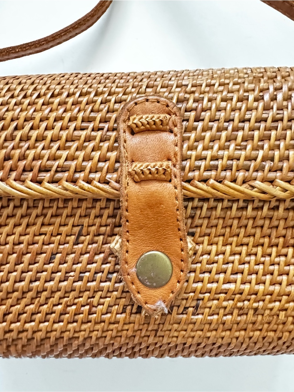 Tan Woven Crossbody Bag  - Unbranded - Picture 2 of 6